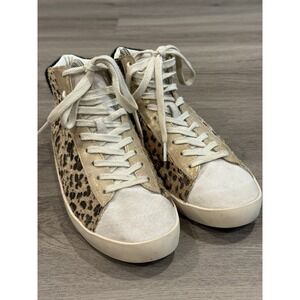 Gola Women's Size 8 (39) Nova High Oasis Leopard Print High Top Lace Up Sneaker